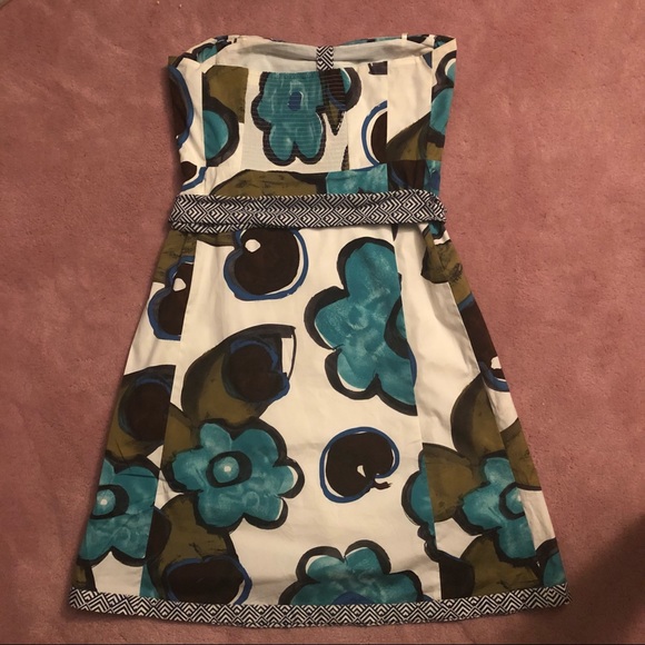 Anthropologie strapless floral dress - Picture 2 of 3